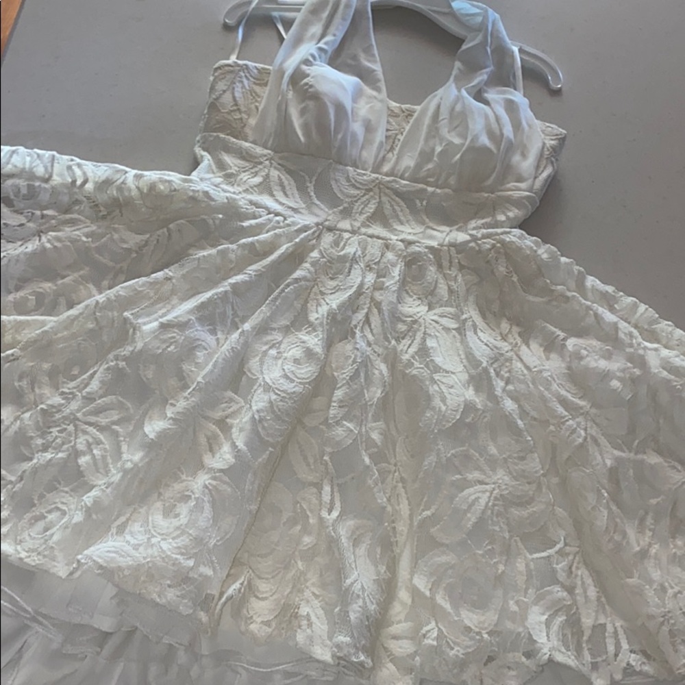 Cream lace dress